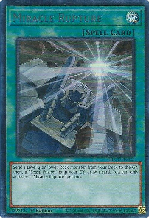 how much yugioh cards are in a deck Miracle Rupture (Silver) [BLC1-EN025] Ultra Rare