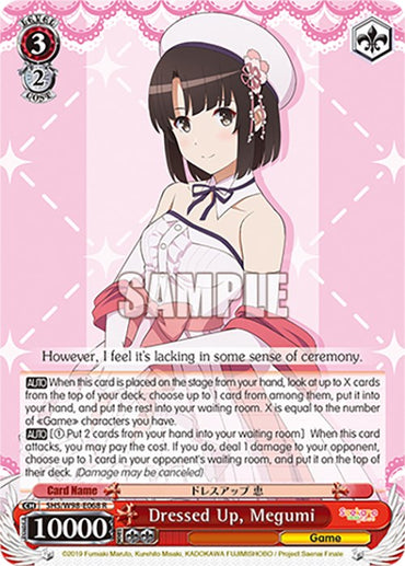 Dressed Up, Megumi (SHS/W98-E068 R) [Saekano the Movie: Finale]