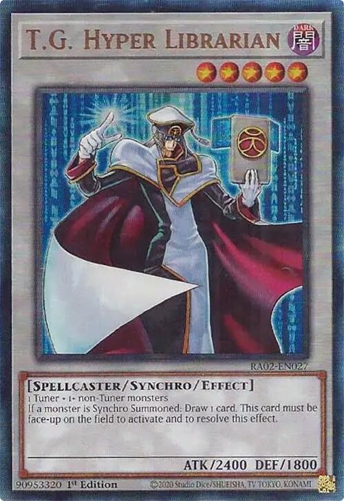 T.G. Hyper Librarian (PUR) [RA02-EN027] Prismatic Ultimate Rare