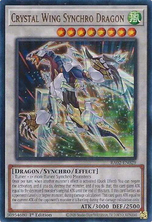 Crystal Wing Synchro Dragon (UR) [RA02-EN029] Ultra Rare