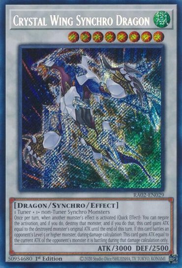 Crystal Wing Synchro Dragon (Secret Rare) [RA02-EN029] Secret Rare