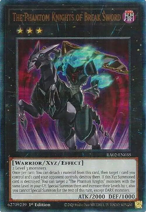 The Phantom Knights of Break Sword (PUR) [RA02-EN035] Prismatic Ultimate Rare