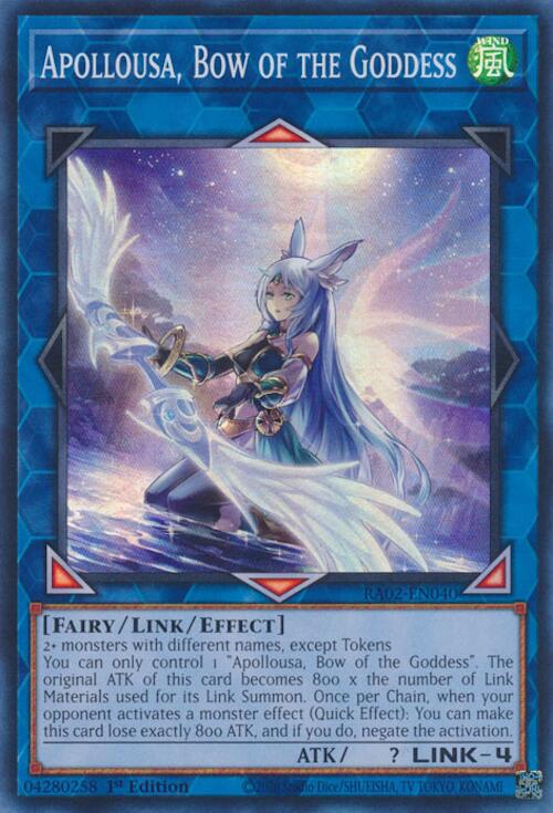 Apollousa, Bow of the Goddess (Alternate Art) [RA02-EN040] Super Rare