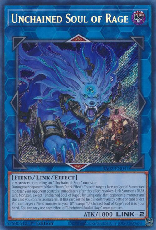 Unchained Soul of Rage (Secret Rare) [RA02-EN041] Secret Rare