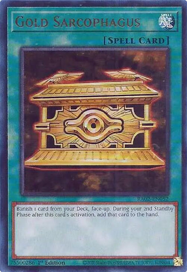 Gold Sarcophagus (UR) [RA02-EN052] Ultra Rare