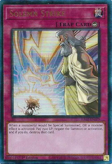 Solemn Strike (PUR) [RA02-EN079] Prismatic Ultimate Rare