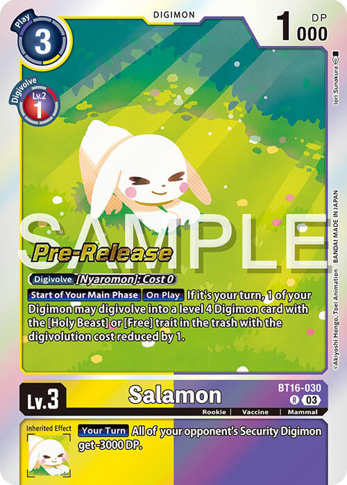 Salamon [BT16-030] [Beginning Observer Pre-Release Promos]