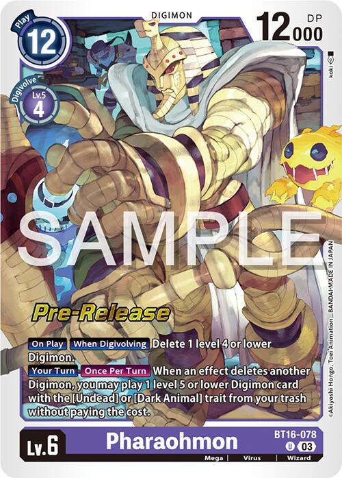 Pharaohmon [BT16-078] [Beginning Observer Pre-Release Promos]