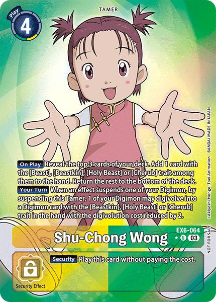 Shu-Chong Wong [EX6-064] (Box Promotion Pack: Infernal Ascension) [Infernal Ascension]