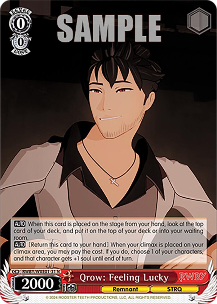 Qrow: Feeling Lucky (RWBY/WXE01-31 N) [RWBY: Premium Booster]