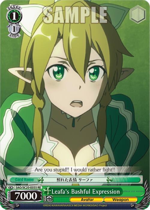 Leafa's Bashful Expression [Sword Art Online Chronicle Set]