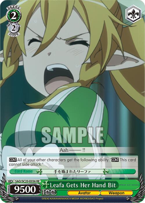 Leafa Gets Her Hand Bit [Sword Art Online Chronicle Set]