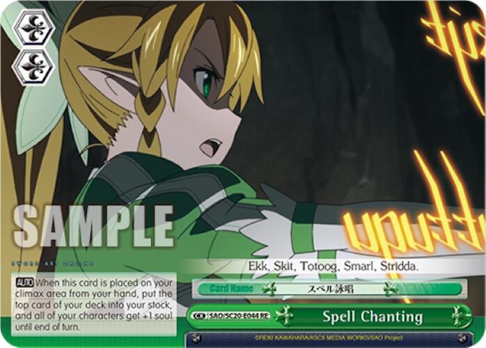 Spell Chanting [Sword Art Online Chronicle Set]