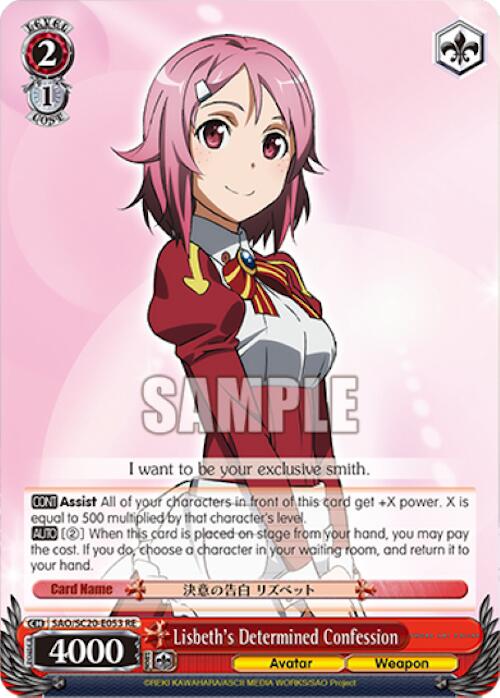 Lisbeth's Determined Confession [Sword Art Online Chronicle Set]