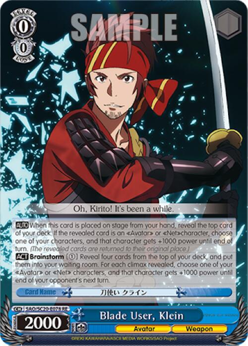 Blade User, Klein [Sword Art Online Chronicle Set]