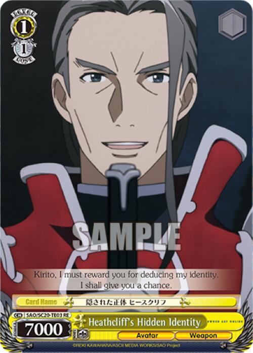 Heathcliff's Hidden Identity (TD) [Sword Art Online Chronicle Set]