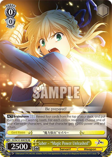 Saber - "Magic Power Unleashed" (RRR) [Fate/Zero Chronicle Set]