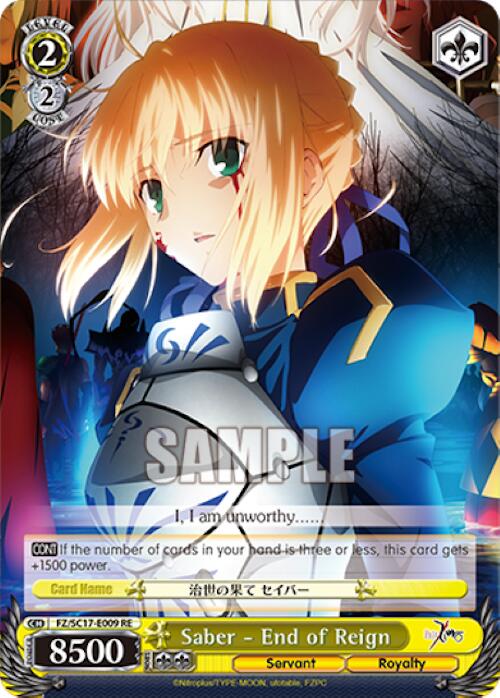 Saber - End of Reign [Fate/Zero Chronicle Set]