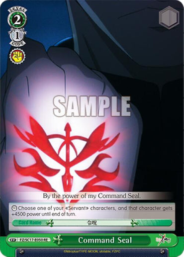 Command Seal [Fate/Zero Chronicle Set]