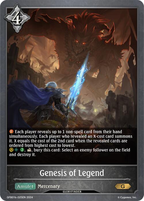 Genesis of Legend (GFB01b-025EN) [Gloryfinder Bundle 01: Guide to Glory]