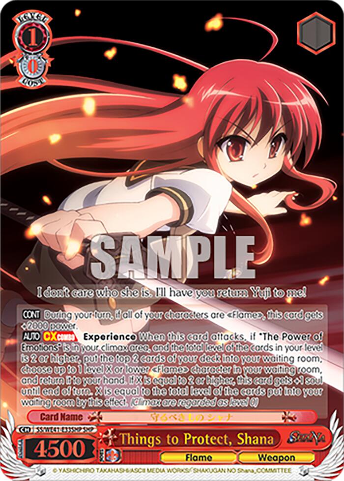 Things to Protect, Shana (SHP) [Shakugan no Shana Premium Booster]