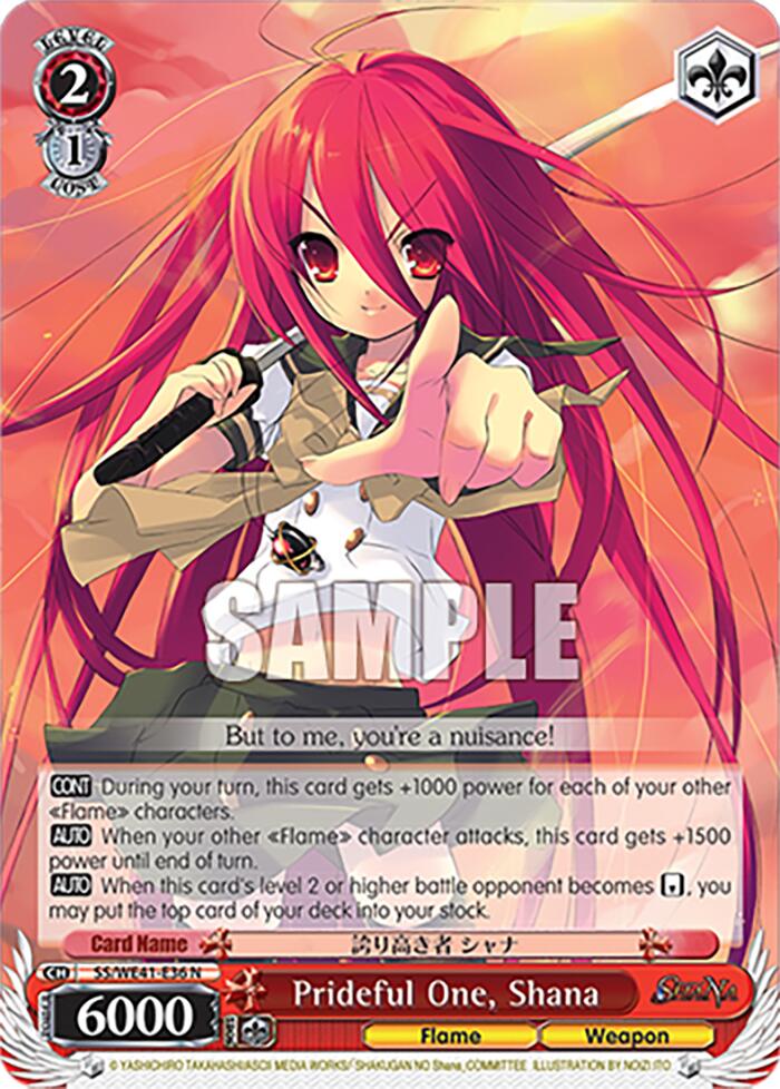 Prideful One, Shana [Shakugan no Shana Premium Booster]