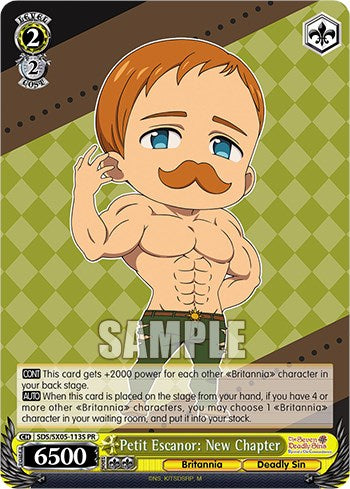 Petit Escanor: New Chapter (Foil) [The Seven Deadly Sins: Revival of The Commandments]