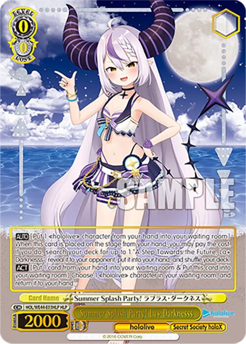 Summer Splash Party! La+ Darknesss (HOL/WE44-E03HLP HLP) [hololive production Summer Collection Premium Booster]