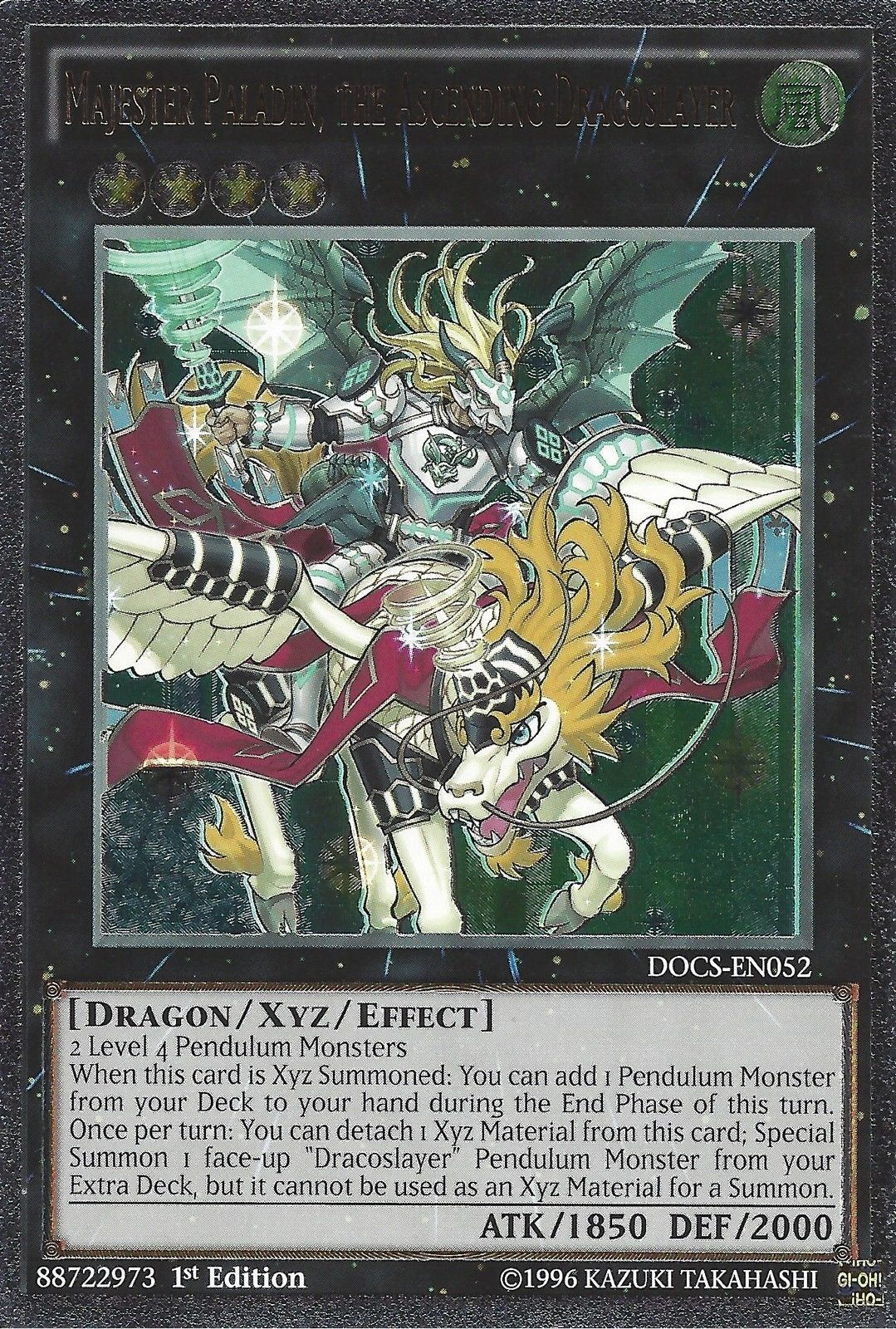 Majester Paladin, the Ascending Dracoslayer (UTR) [DOCS-EN052] Ultimate Rare