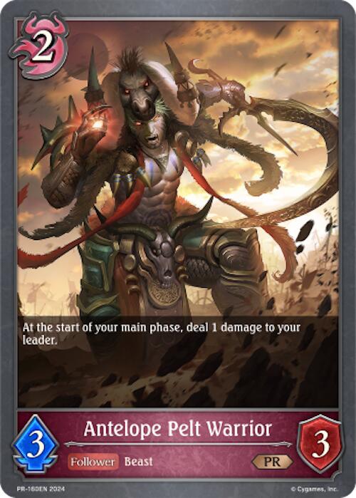 Antelope Pelt Warrior (PR-160EN) [Shadowverse: Evolve Bundles]