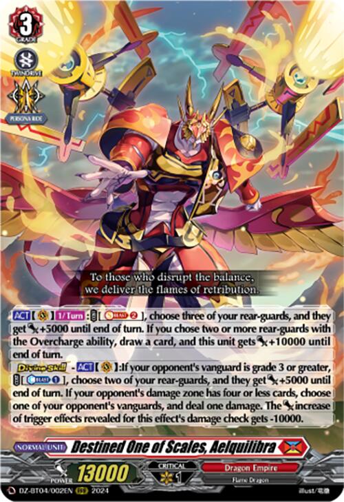 Destined One of Scales, Aelquilibra (DZ-BT04/002EN) [Destined Showdown]