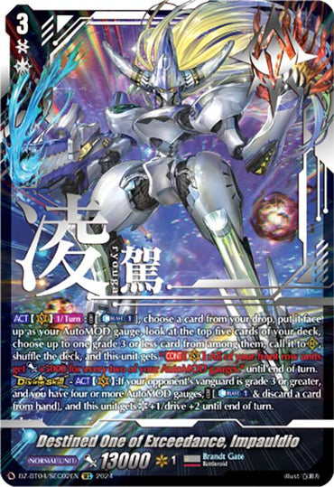 Destined One of Exceedance, Impauldio (DZ-BT04/SEC02EN) [Destined Showdown]