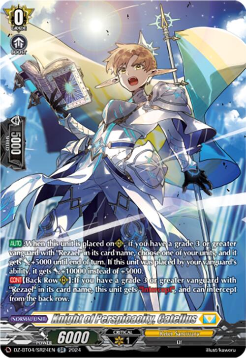 Knight of Perspicacity, Catellus (DZ-BT04/SR24EN) [Destined Showdown]