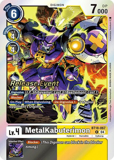 MetalKabuterimon [BT18-067] [Release Special Booster 2.0 Pre-Release Cards]