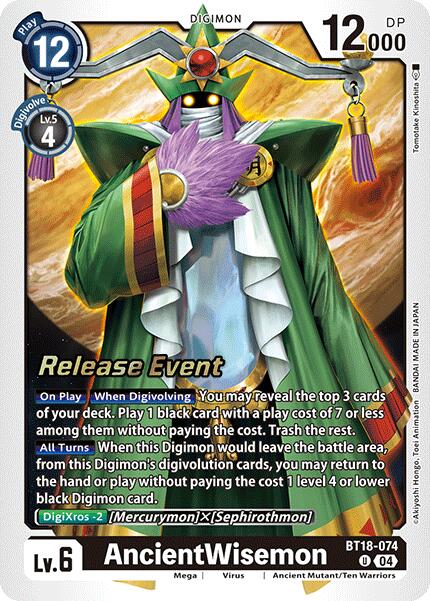 AncientWisemon [BT18-074] [Release Special Booster 2.0 Pre-Release Cards]