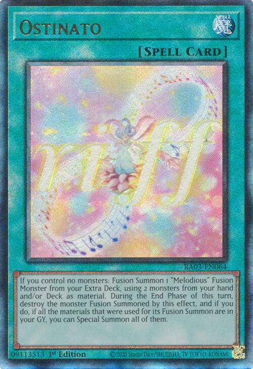 yugioh no special summon deck Ostinato (UTR) [RA03-EN064] Prismatic Ultimate Rare