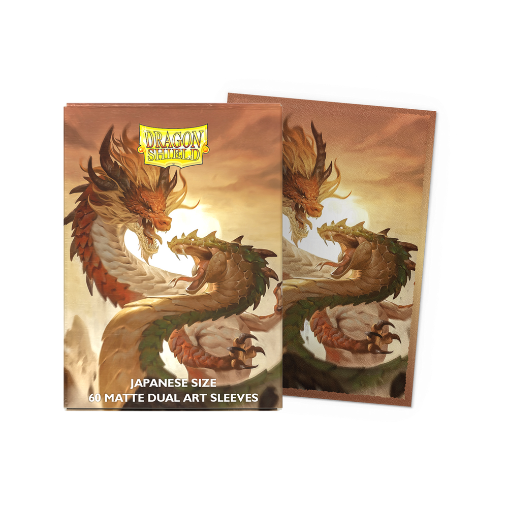 Dragon Shield: Japanese Size 60ct Art Sleeves - Wood Snake 2025 (Dual Matte)