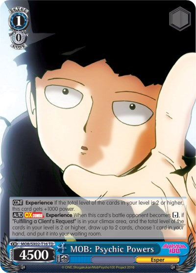 MOB: Psychic Powers (MOB/SX02-T16 TD) [Mob Psycho 100]