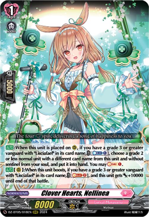 Clover Hearts, Nellinea (DZ-BT05/018EN) [DZ-BT05: Omniscient Awakening]