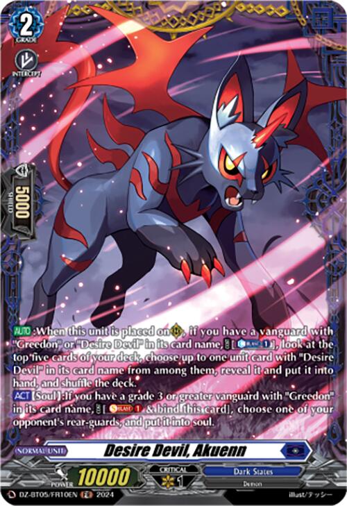 Desire Devil, Akuenn (DZ-BT05/FR10EN) [Omniscient Awakening]