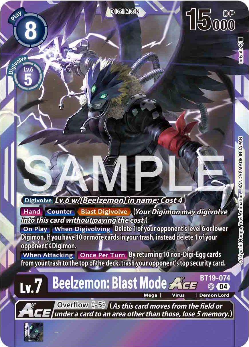 Beelzemon: Blast Mode ACE [BT19-074] [Release Special Booster 2.0]