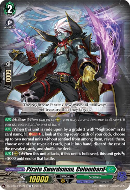 Pirate Swordsman, Colombard (DZ-SS03/002EN) [Stride Deckset -Nightrose-]