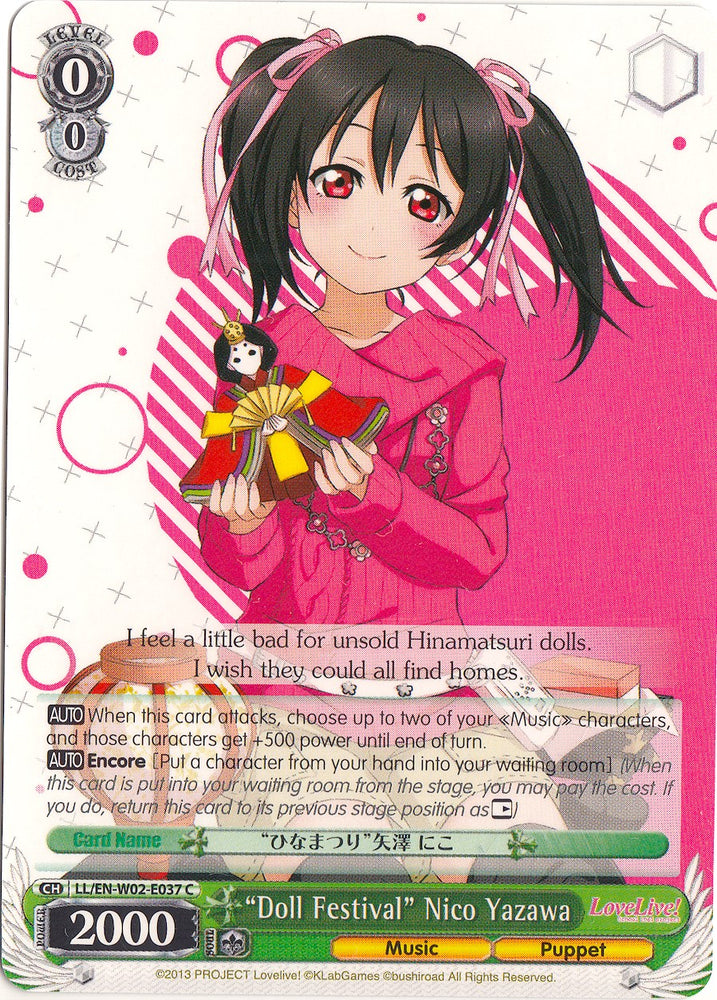 "Doll Festival" Nico Yazawa (LL/EN-W02-E037 C) [Love Live! DX Vol.2]