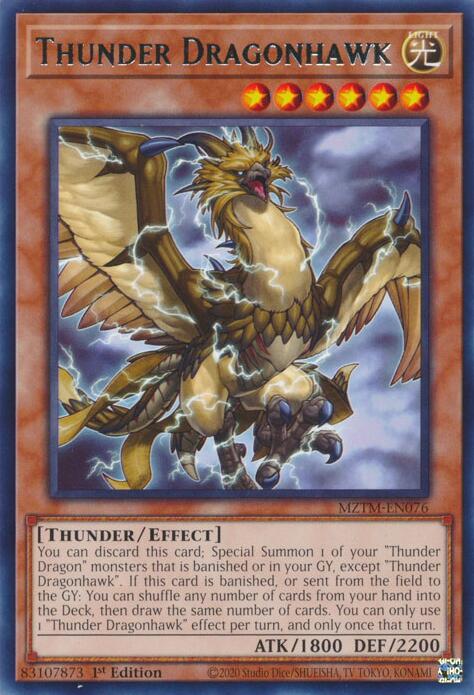 thunder dragon cards yugioh Dragonhawk [MZTM-EN076] Rare may be 1st or Have you opened up Game Selection:Eruption Restock-20240331