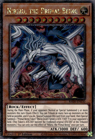 Nibiru, the Primal Being (New Art) [RA04-EN030] Quarter Century Secret Rare