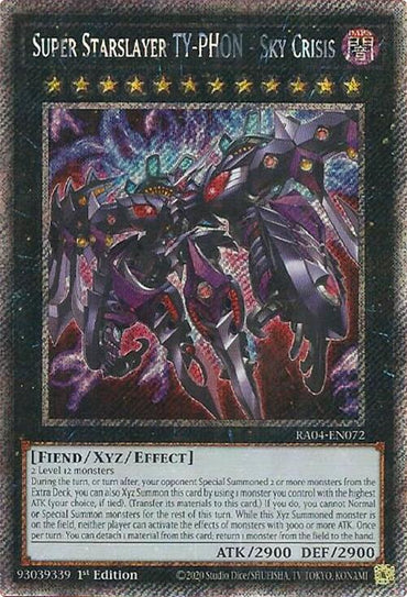 Super Starslayer TY-PHON - Sky Crisis [RA04-EN072] Platinum Secret Rare