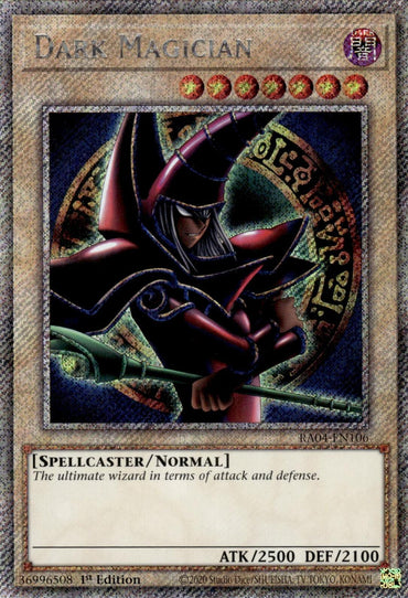 Dark Magician (Arkana) [RA04-EN106] Platinum Secret Rare