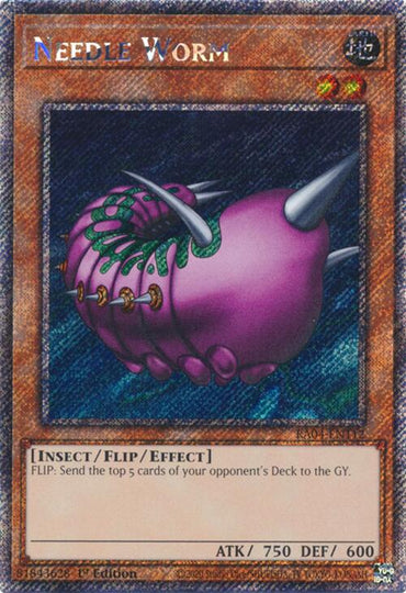 Needle Worm [RA04-EN112] Platinum Secret Rare