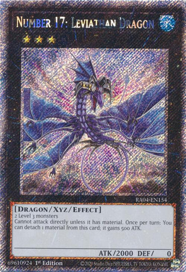 Number 17: Leviathan Dragon [RA04-EN154] Platinum Secret Rare