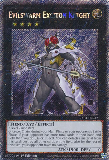 Evilswarm Exciton Knight [RA04-EN212] Platinum Secret Rare